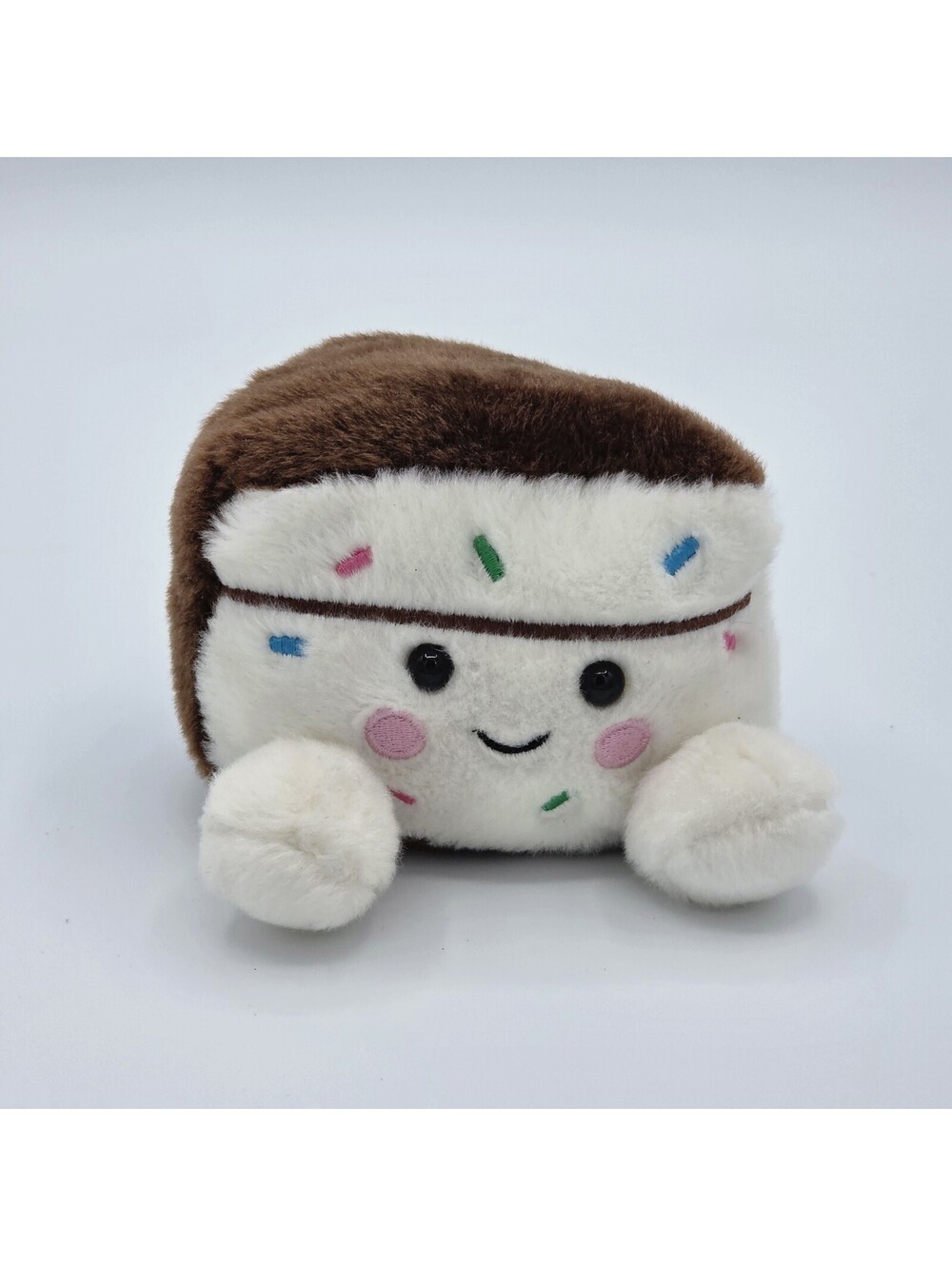 Palm Pals Collection - 5" Sprinkles Cake Slice Stuffed Plush Soft, Fluffy Touch